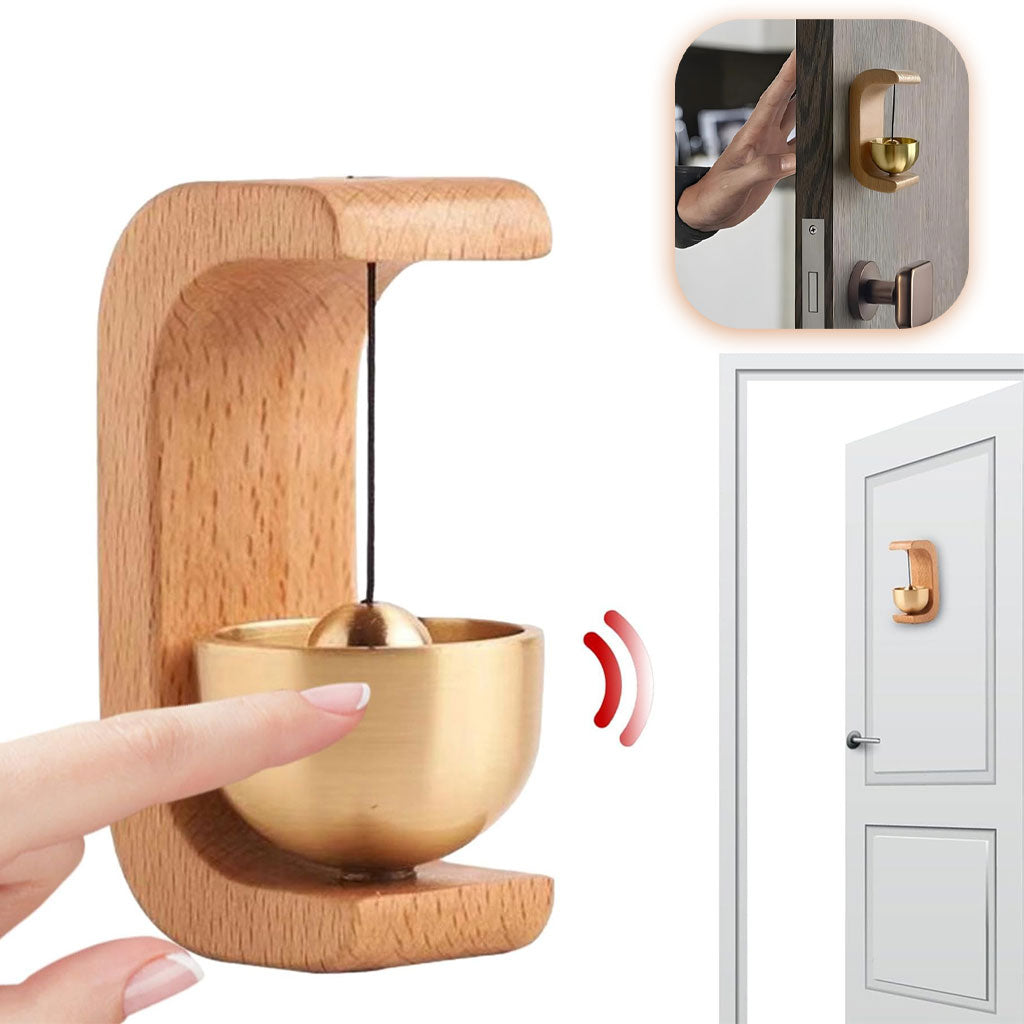 Sonnette de porte vintage style japonais en bois – جرس باب بتصميم أنيق