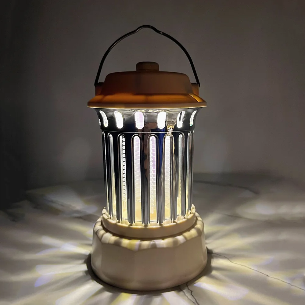 lanterne anti-moustique et lamp de camping 2in1 lumière 62 UV rechargeble