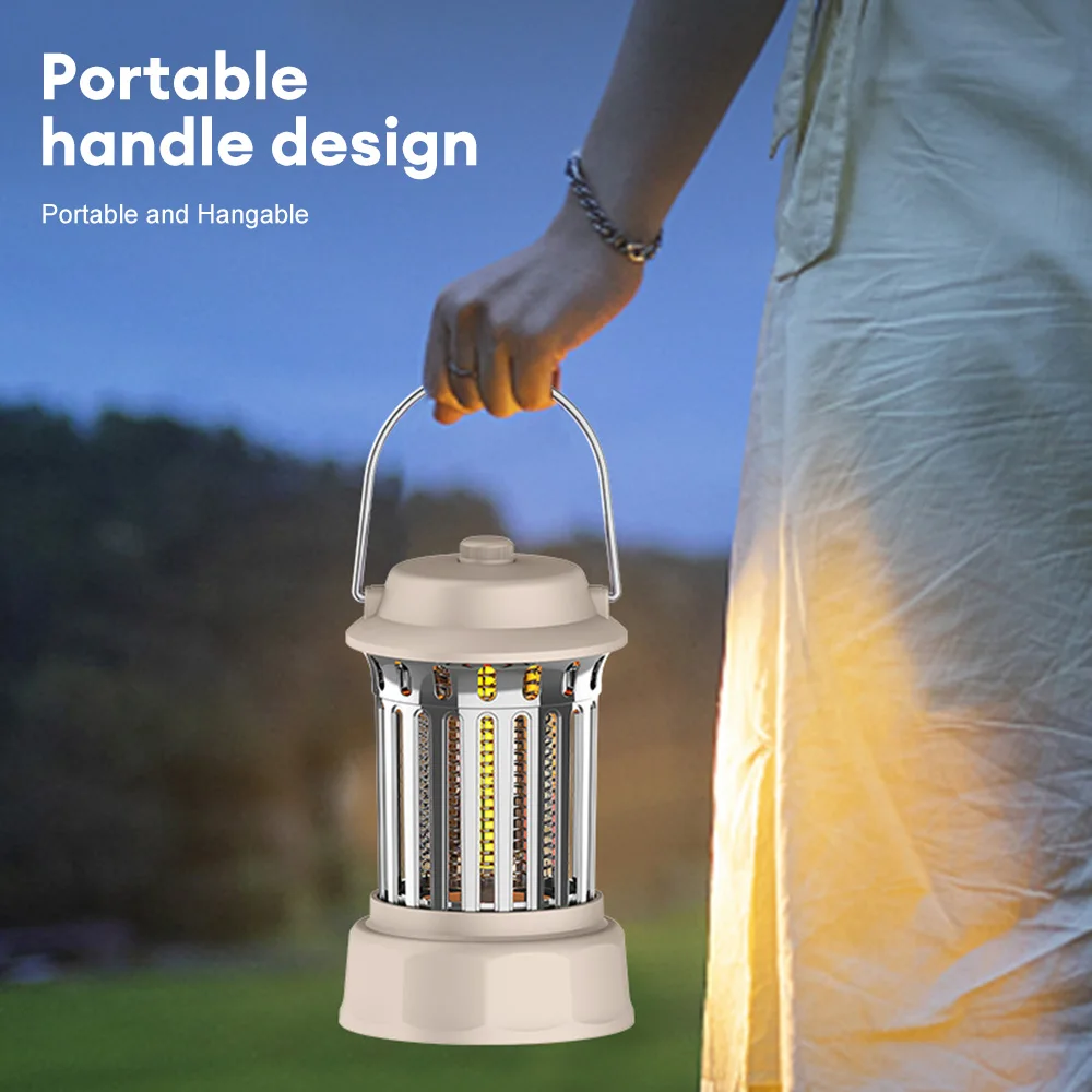 lanterne anti-moustique et lamp de camping 2in1 lumière 62 UV rechargeble