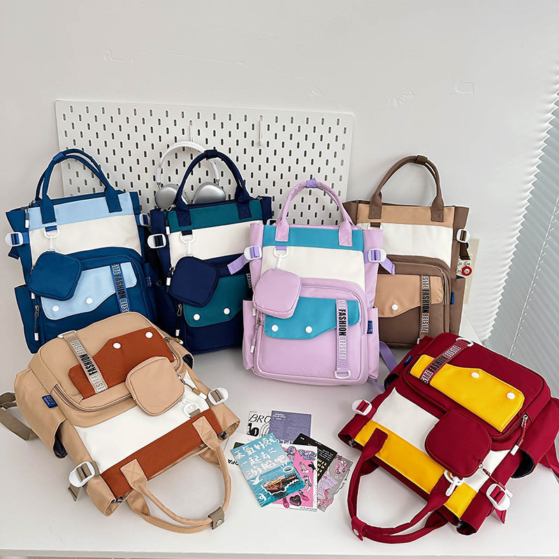 Ensemble de sacs d’école Kawai pour Enfants 2Pcs Avec Pochette Bleu Ciel – محفظة 2 قطع كاواي مع محفظة صغيرة أزرق فاتح تنزوت