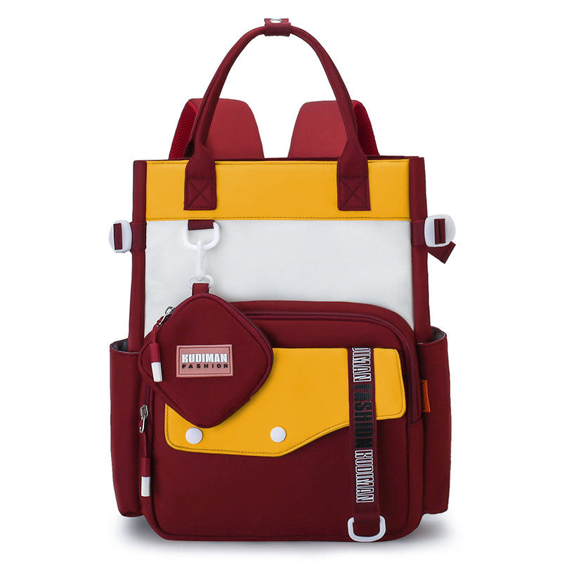 Ensemble de sacs d’école Kawai pour Enfants 2Pcs Avec Pochette Rouge – محفظة 2 قطع كاواي مع محفظة صغيرة أحمر تنزوت