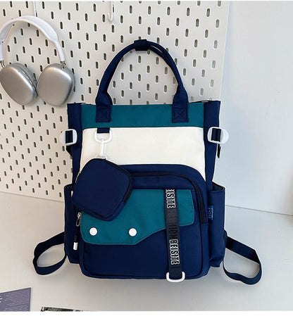 Ensemble de sacs d’école Kawai pour Enfants 2Pcs Avec Pochette Bleu – محفظة 2 قطع كاواي مع محفظة صغيرة أزرق