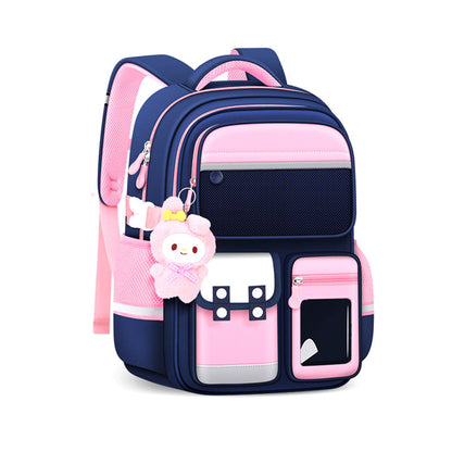 Sac à Dos Enfant pour École primaire de Haute Qualité Bleu et Rose – حقيبة ظهر مدرسية للأطفال أزرق ووردي تنزوت