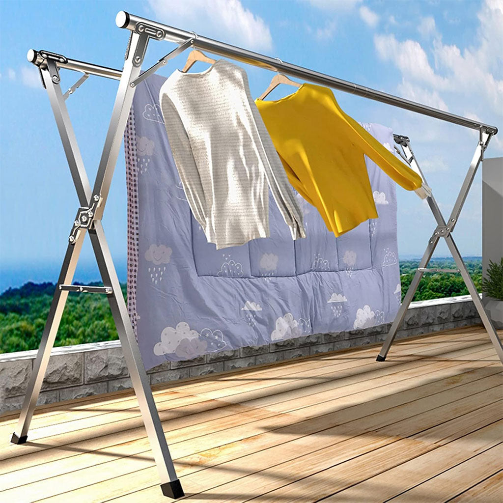 Séchoir à linge rétractable pour économiser de l’espace en acier inoxydable – علاقة ملابس الغسيل