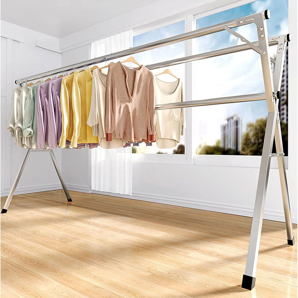 Séchoir à linge rétractable pour économiser de l’espace en acier inoxydable – علاقة ملابس الغسيل