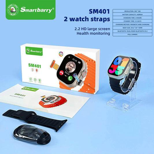 Smart Watch SM401 4G Écran HD 2.2″avec Emplacement SIM et Caméra Intégrée – ساعة ذكية مع موضع بطاقة - تنزوت