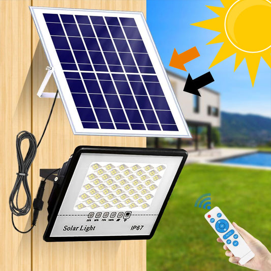 Lampadaire d’extérieur avec panneau solaire 60W étanches IP67 – مصباح خارج يعمل بالطاقة الشمسية