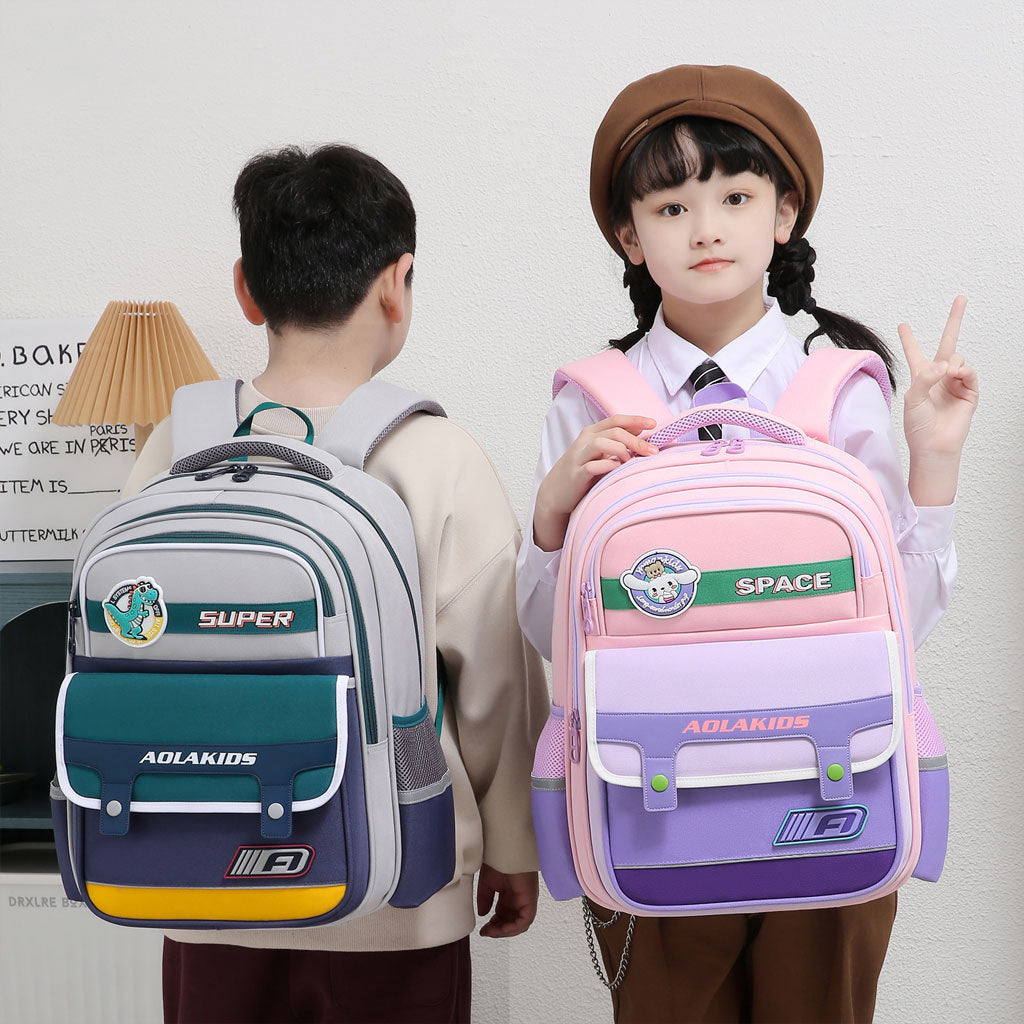 Sac à Dos Enfant Space Design Ludique Multi-Poches Bleu – حقيبة مدرسية للأطفال لون أزرق