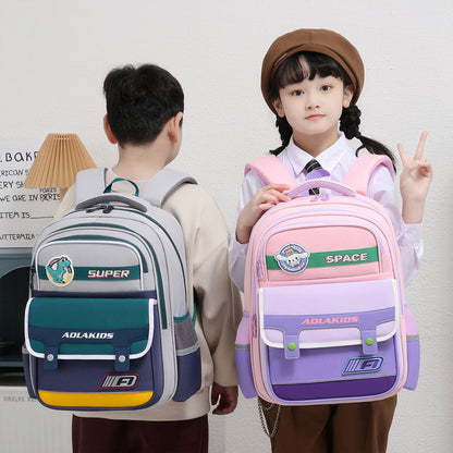 Sac à Dos Enfant Space Design Ludique Multi-Poches Bleu – حقيبة مدرسية للأطفال لون أزرق