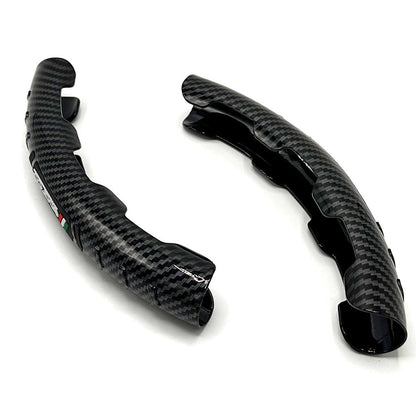 Couvre Volant Universel en Carbon Fiber 2Pcs