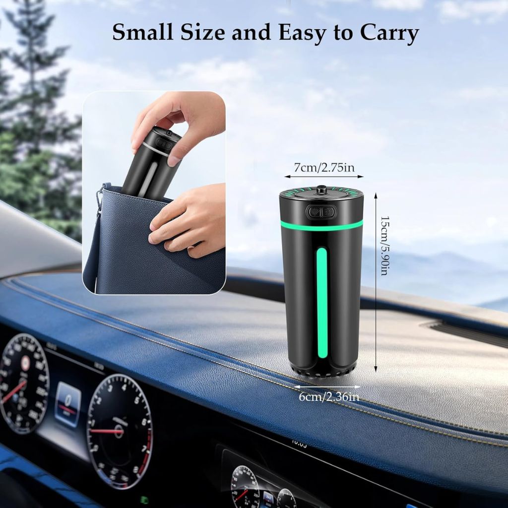 Humidificateur d'Air Ultrasonique Portable Rechargeable avec Lampe Ciel Étoilé 3en1 – مرطب جو قابل لإعادة الشحن
