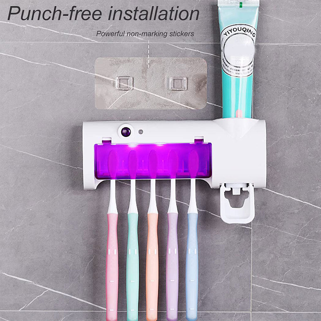 Stérilisateur et Porte-Brosse À Dents 2en1 – حامل فرش الأسنان ومعقم