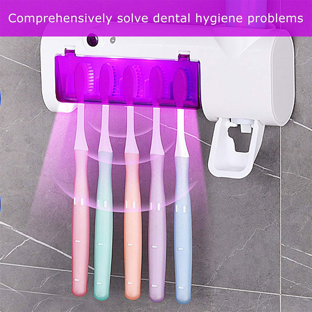 Stérilisateur et Porte-Brosse À Dents 2en1 – حامل فرش الأسنان ومعقم