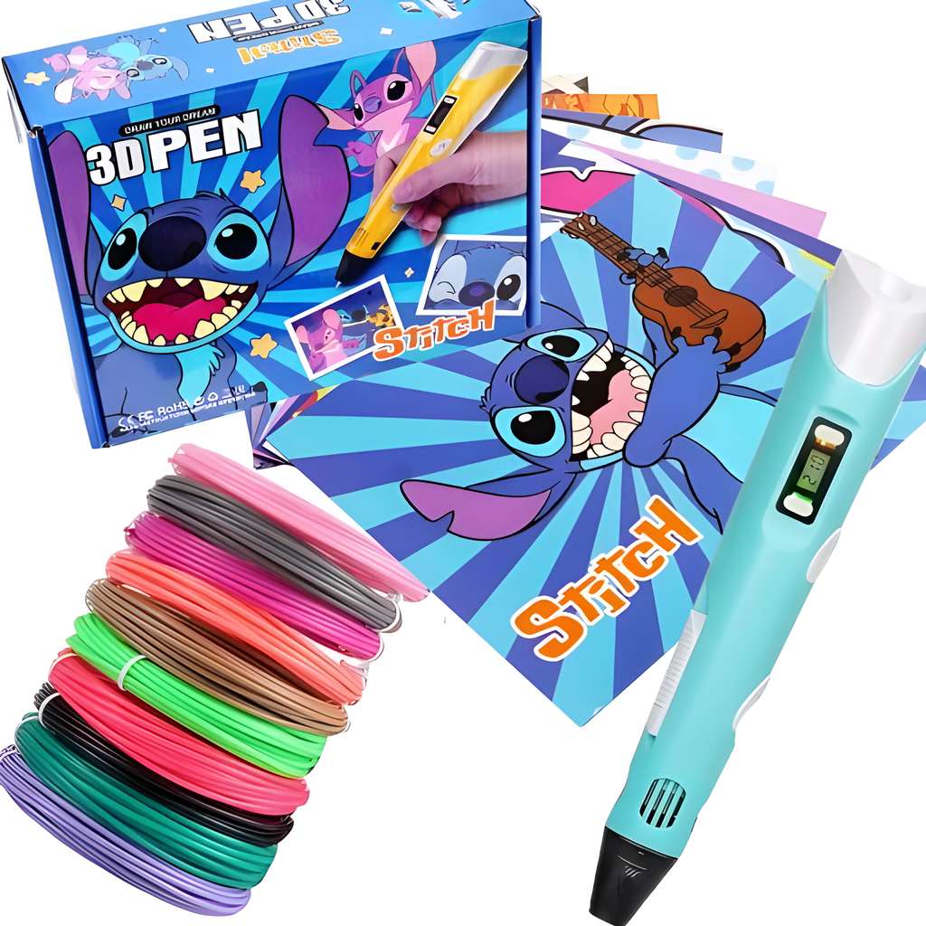Stylo 3D Graffiti pour Enfants avec Recharges de Filament – قلم رسم ثلاثي الأبعاد للأطفال