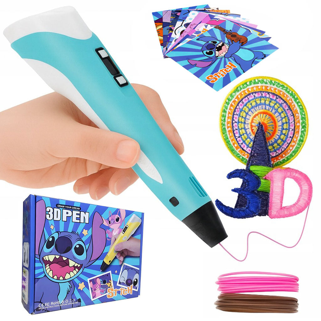 Stylo 3D Graffiti pour Enfants avec Recharges de Filament – قلم رسم ثلاثي الأبعاد للأطفال