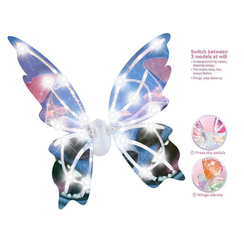 Ailes Magiques Lumineuses pour Enfants Design Stitch Kuromi