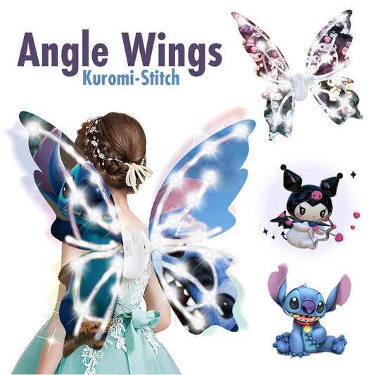 Ailes Magiques Lumineuses pour Enfants Design Stitch Kuromi - تنزوت