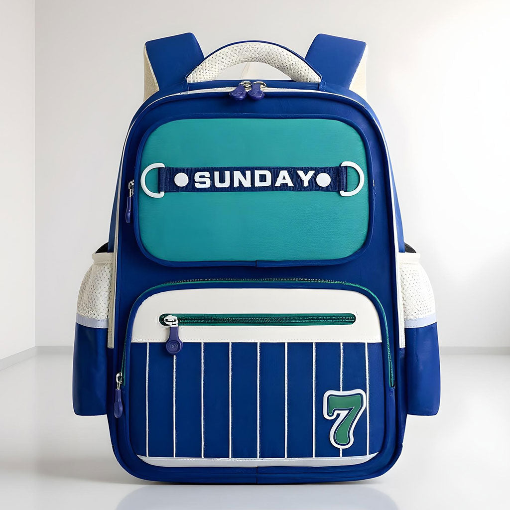 Sac à Dos Scolaire pour Enfants SUNDAY Rose et Bleu – حقيبة ظهر مدرسية للأطفال وردي وأزرق