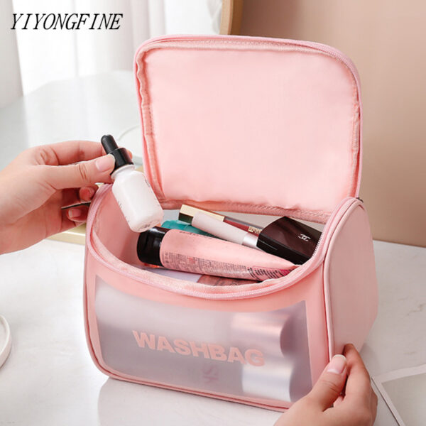 Sac cosmétique multifonctionnel pour femme Étanche Transparent