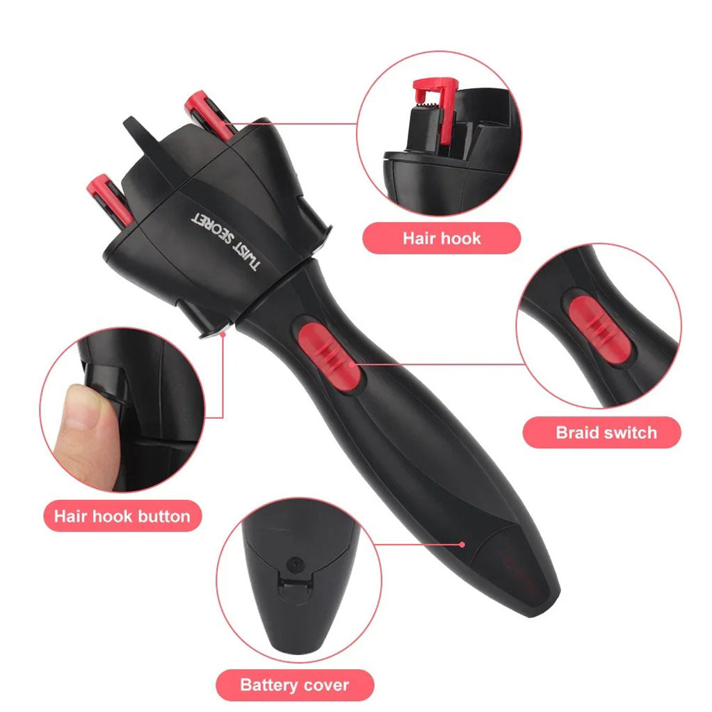 Appareil à tresser les cheveux automatique torsion rapide