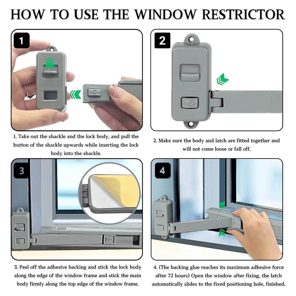 Stop Fenêtres et Verrou de sécurité pour enfants – أداة حماية لغلق النافذة