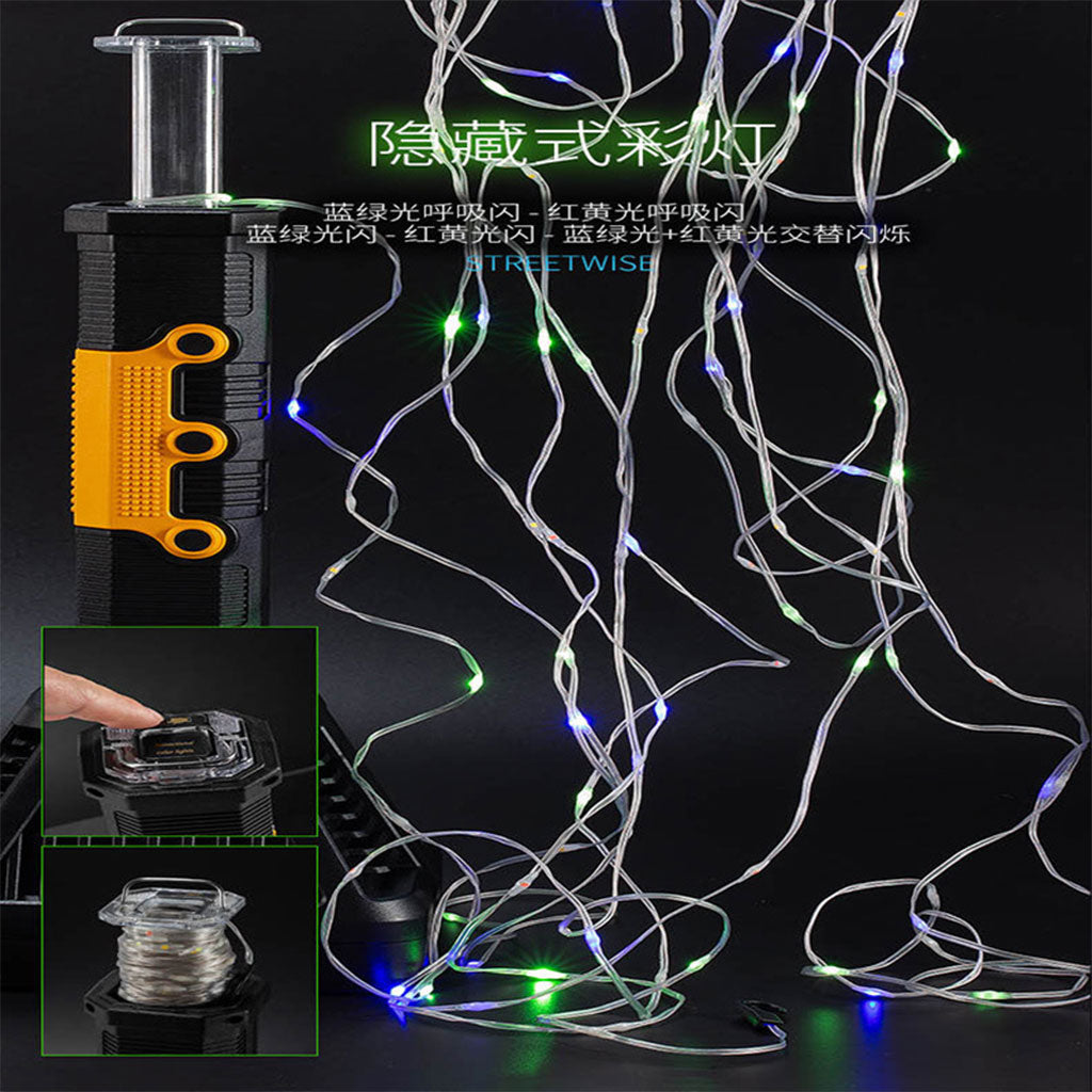 Torche LED et Power Bank avec Guirlande RGB 10m – مصباح طورش عالي السطوع