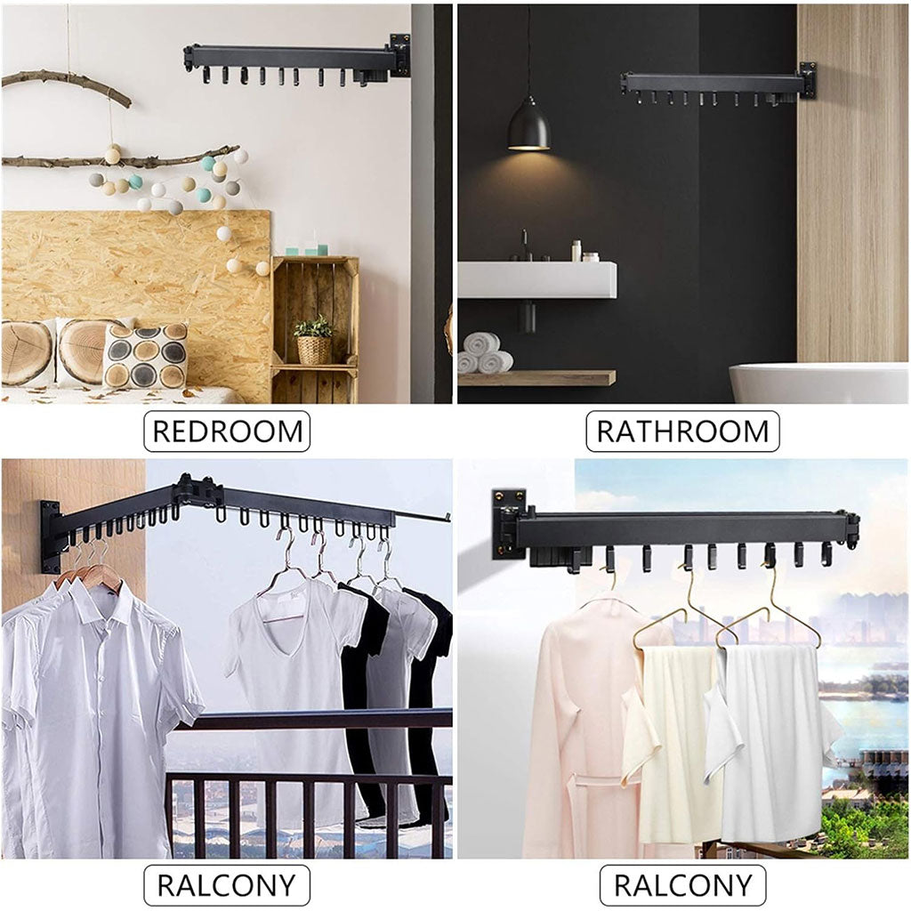 Séchoir à Linge Rétractable pour Gagner de L’espace – علاقة ملابس لتوفير المساحة