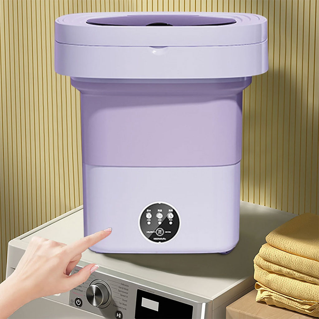 Mini Machine à Laver Pliable et Portable 3 Modes avec Fonction Déshydratation – غسالة ملابس محمولة