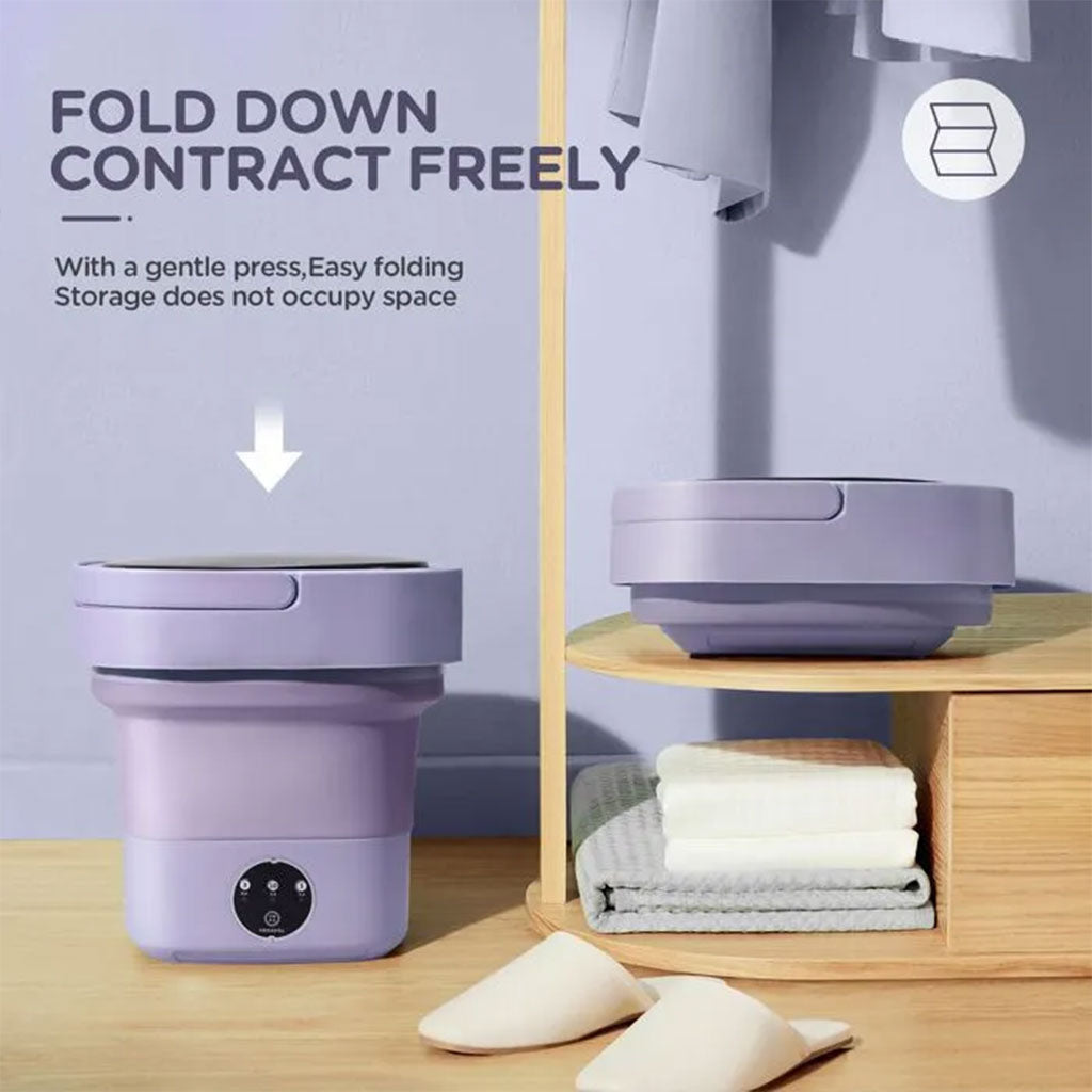 Mini Machine à Laver Pliable et Portable 3 Modes avec Fonction Déshydratation – غسالة ملابس محمولة