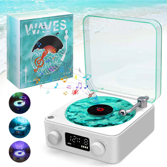 Lecteur Vinyle Sans Fil Bluetooth avec Effet Lumineux RVB – مكبر صوت بلوتوث تنزوت