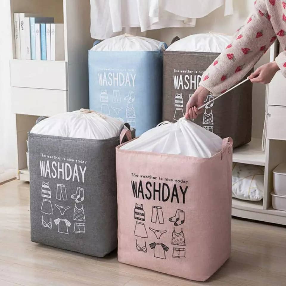 Panier à linge de grande capacité pliable pour vêtements couette, vêtements sales pour salle de bain moderne تنزوت