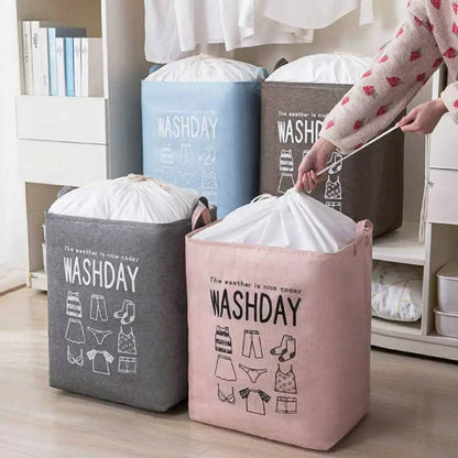 Panier à linge de grande capacité pliable pour vêtements couette, vêtements sales pour salle de bain moderne تنزوت