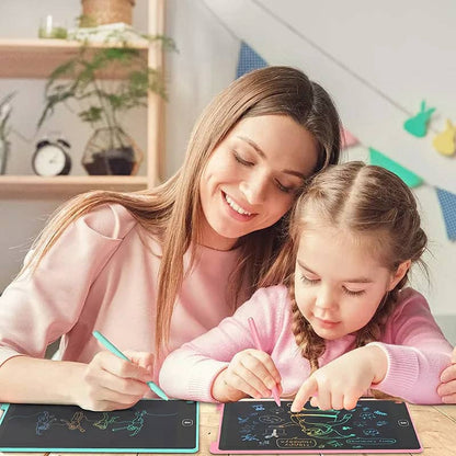 Sac à Dos orthopédique d’école primaire et Tablet LCD pour Enfants Cadeau - Rose