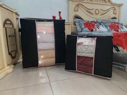 Pack 2 Sac rangement Imperméable pour couette et oreiller – حقائب تخزين الأغطية و الوسادات