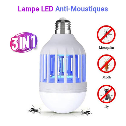 Ampoule LED Écomnomique anti-moustiques 3 en 1 E27 AC220V تنزوت