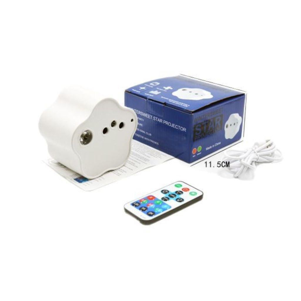 Projecteur LED Effet Étoilé avec Projection Multicolore RGB USB - مصباح عرض ليلي مع تأثير النجوم وألوان متعددة