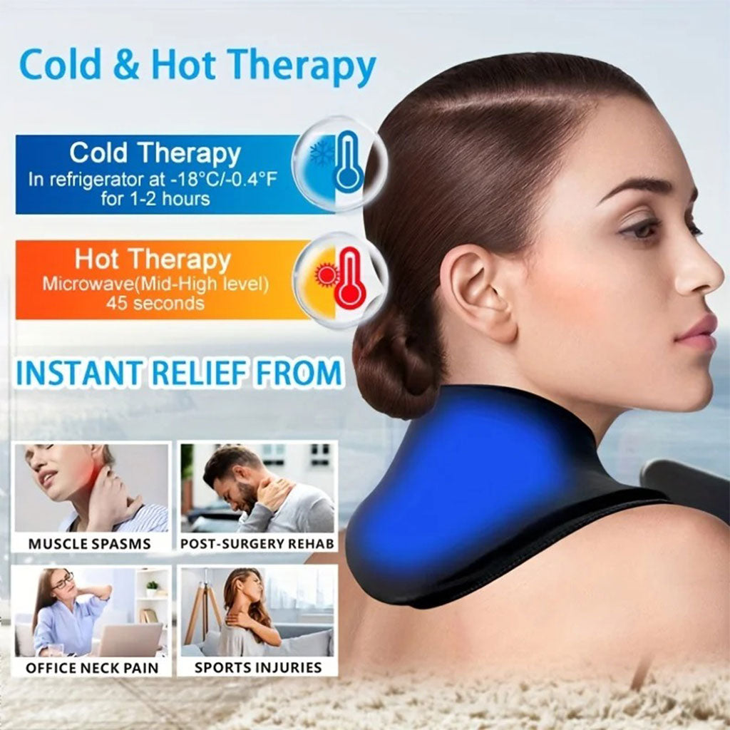 Pack de Glace Cervical Chaud et Froid en Gel Réutilisable pour Soulager les Douleurs