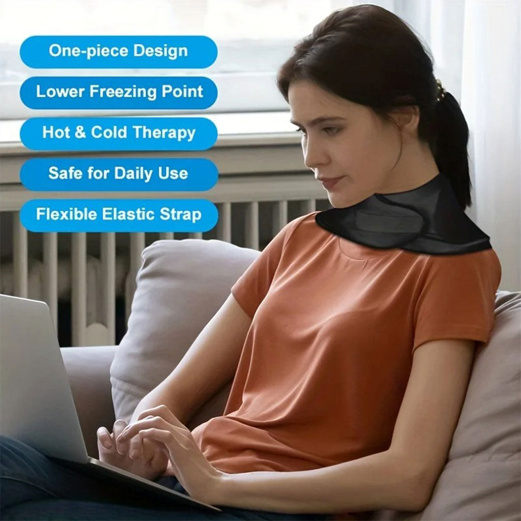 Pack de Glace Cervical Chaud et Froid en Gel Réutilisable pour Soulager les Douleurs
