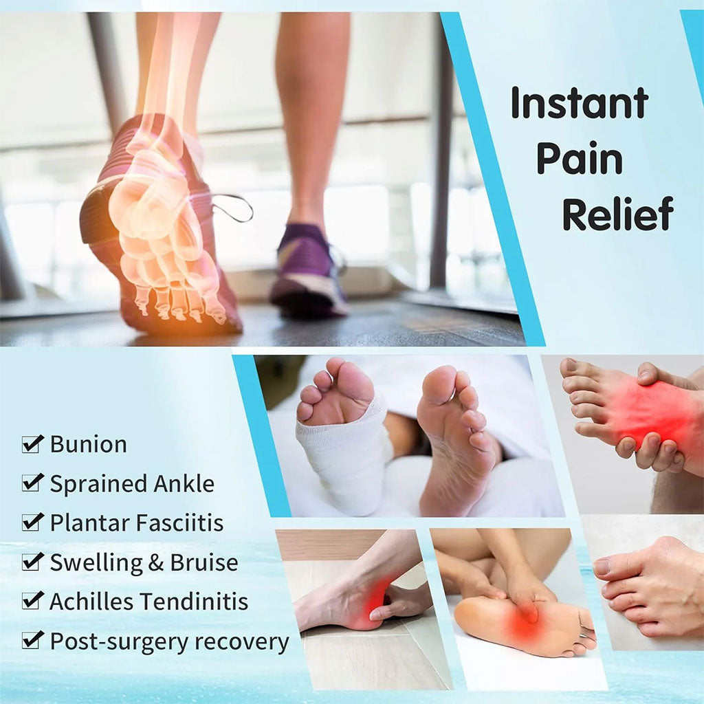 Poche de glace pour cheville en gel chaud et froid pour soulager les douleurs