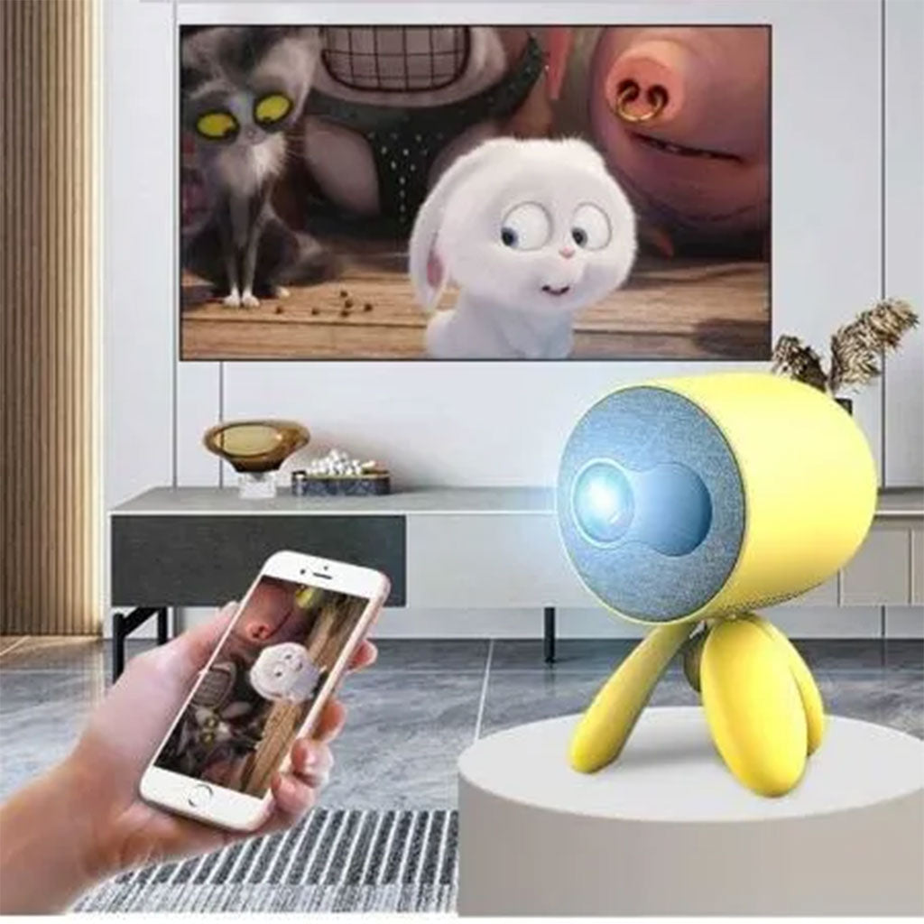 Projecteur HD 1080p portable compatible avec smartphones haut-parleurs intégrés – جهاز عرض على الحائط محمول