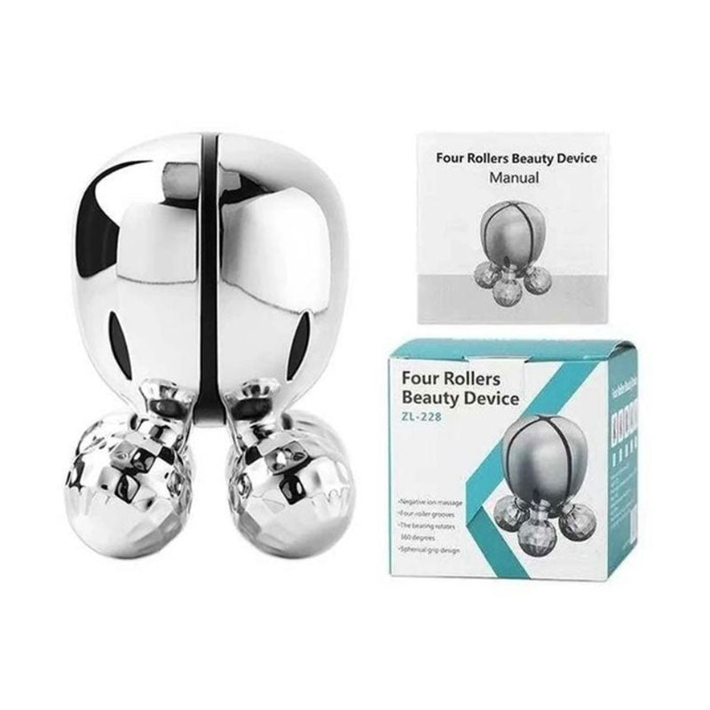 Masseur à rouleaux 4D pour le visage et le corps rotatif à 360 degrés – أداة تدليك يدوية