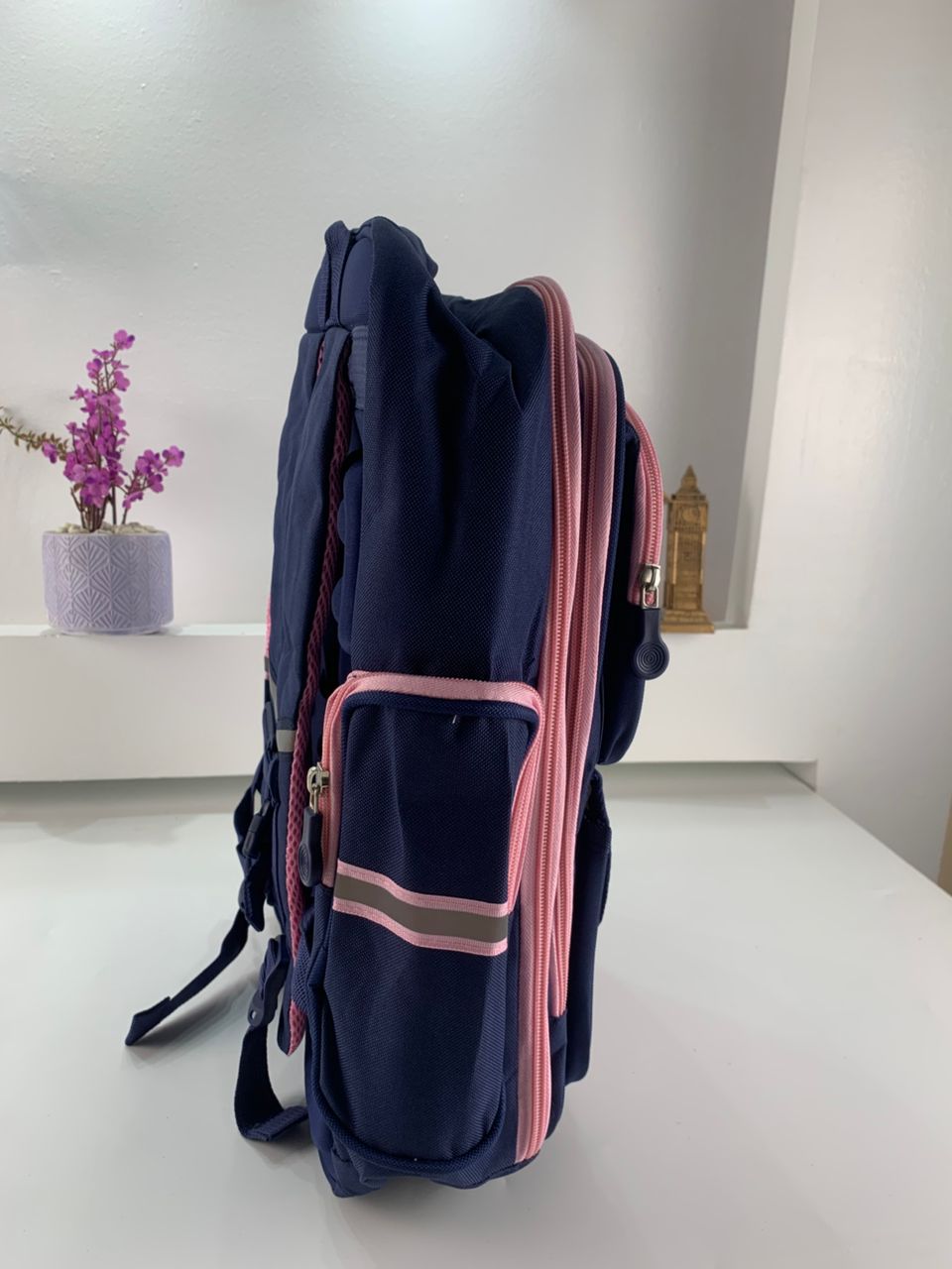 Sac à Dos Enfant pour École primaire de Haute Qualité Bleu et Rose – حقيبة ظهر مدرسية للأطفال أزرق ووردي