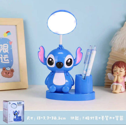 Lampe de Bureau LED Pour Enfants avec Porte-Crayon - Rechargeable USB Flexible 360° - مصباح مكتب ليد كرتوني للأطفال مع حامل أقلام قابل للشحن