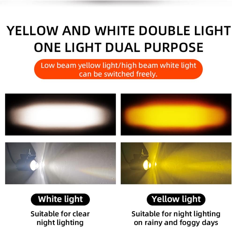 Projecteur LED Ultra Puissant Pour Moto et Véhicule Étanche IP67 DC 12V-80V, 3 Modes d'Éclairage - كشاف إضاءة ليد عالي القوة للمركبات والدراجات