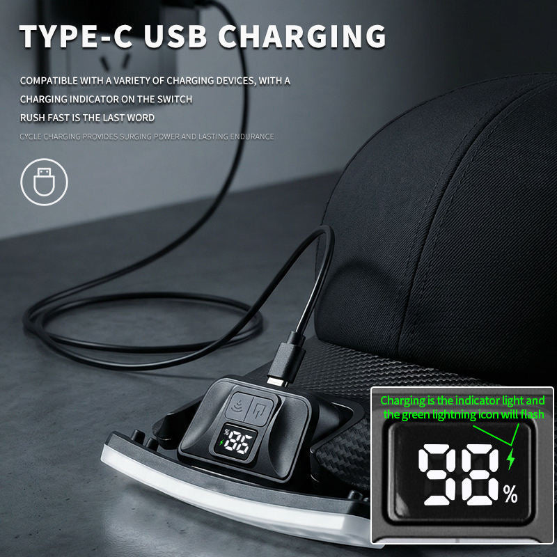 Lampe de Casquette LED avec Détecteur de Mouvement X97 - مصباح قبعة بحساس حركة قابل للشحن