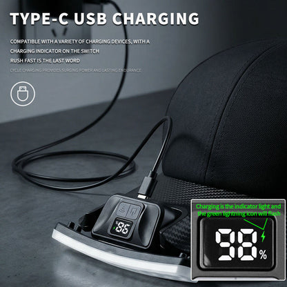 Lampe de Casquette LED avec Détecteur de Mouvement X97 - مصباح قبعة بحساس حركة قابل للشحن