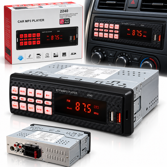 Autoradio MP3 Bluetooth pour Voiture 2240 - راديو ومشغل مسجل سيارة بلوتوث