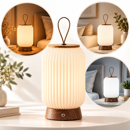 Lanterne LED Portable Sans Fil Style Lanterne Chinoise 1818-3 - مصباح طاولات وفانوس لاسلكي محمول أنيق