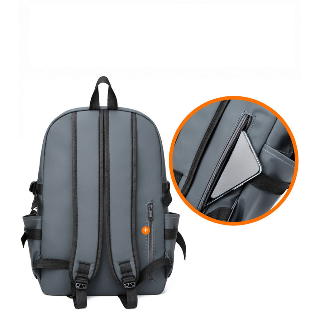 Sac à dos Tendance Pour Hommes en tissu Imperméable léger et respirant grande capacité SACHM08GR - حقيبة ظهر لحفظ الكمبيوتر المحمول والأعمال بتصميم