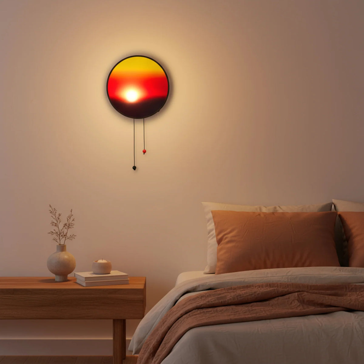 Applique Murale LED Coucher de Soleil – إضاءة حائط بتأثير الغروب